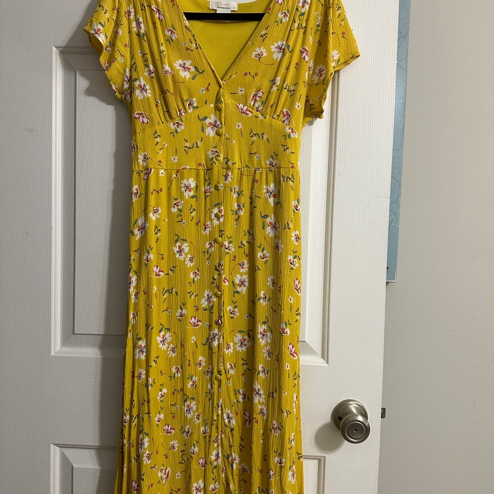 URBAN Romantics Yellow Floral Dress